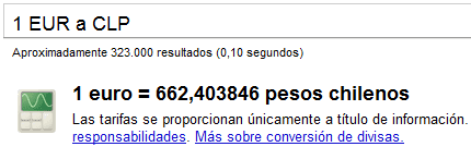 convirtiendo divisas con google euro a clp1