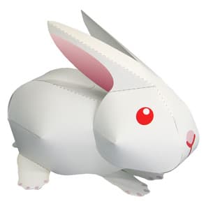 Papercraft rabbit