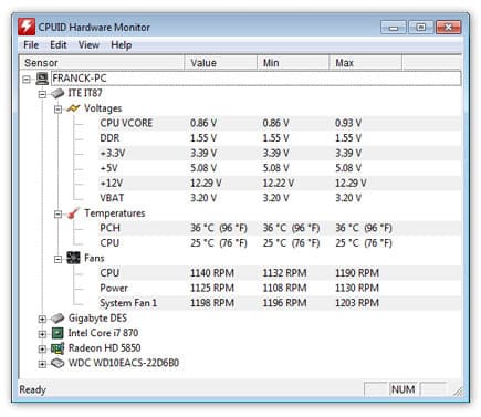 softwares hwmonitor