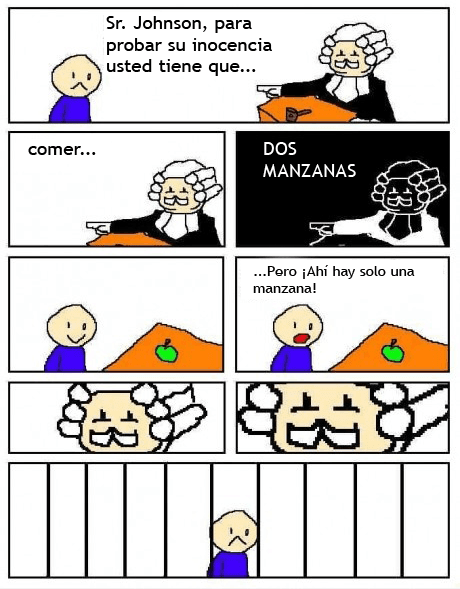 para probar su inocencia