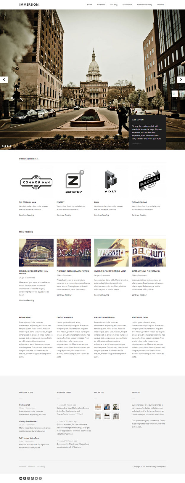 Immersion-full-screen-theme